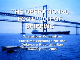 THE OPERATIONAL FOOTPRINT OF SHIPPING