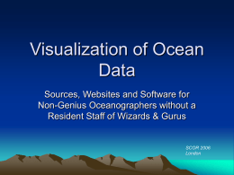 Visualization of Ocean Data