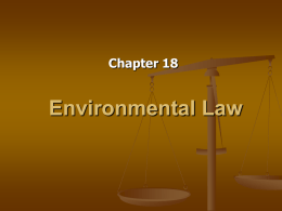 Environmental Law - McGraw Hill Education