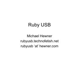 Ruby USB - Big Eyes Small Mouth Character Generator
