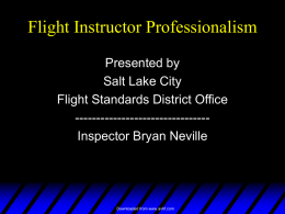 Flight Instructor Professionalism