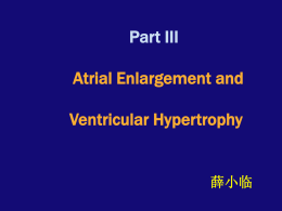 Atrial Enlargement and Ventricular Hypertrophy