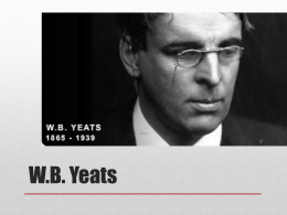 W.B. Yeats - Skerries community college
