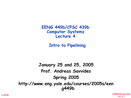 Lecture 1: Course Introduction and Review