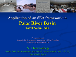 india palar basin need for sea sases wb 04 harshadeep