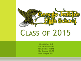 Class of 2015 - George W. Jenkins High School