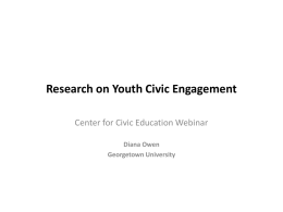Research on Youth Civic Engagement
