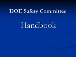 Effective Safety Committees Make them work for you
