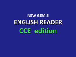 NEW GEM’S ENGLISH READER