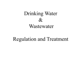DRINKING WATER TREATMENT