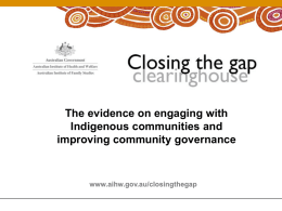 Engaging with Indigenous Australia – Exploring effective