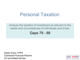 Personal Taxation Gaps 74