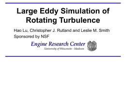 LES Modeling of Rotating Turbulence