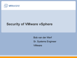VMware Security Discussion