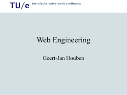 WIS class: Web Engineering
