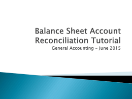 Basic Accounting Principles