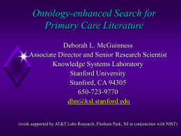 Ontology-enhanced Search for Primary Care Literature
