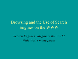 PowerPoint Presentation - Searching for Information