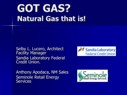 GOT GAS? Natural Gas that is!