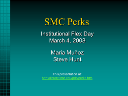 SMC Perks - Library - Santa Monica College