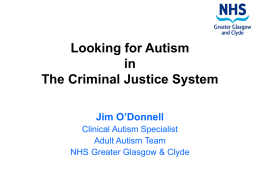 Looking for Autism in The Criminal Justice System