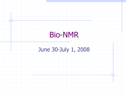 Bio-NMR - University of Kansas