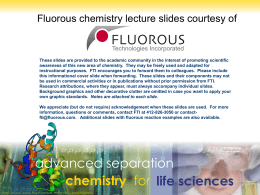 Fluorous Chemistry Lecture Slides (PowerPoint)