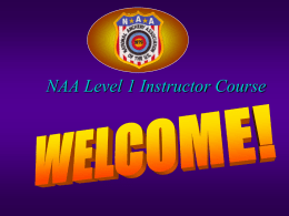 NAA Level 2 Instructor Course