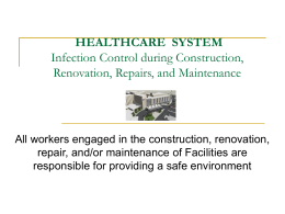 Infection Control in Construction