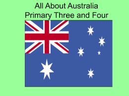 All About Australia Primary One and Two