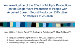 An Investigation of the Effects of Multiple Productions on