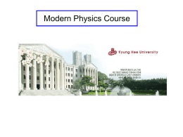 GENERAL PHYSICS COURSE