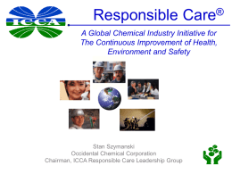 Responsible Care A global Chemical Industry Voluntary