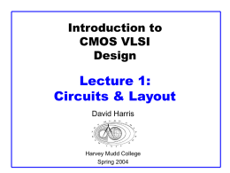 CMOS VLSI Design
