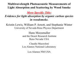 Multiwavelength Photoacoustic Measurements of Light