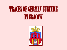 TRACES OF OTHER CULTURES IN CRACOW