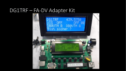 DG1TRF – FA-DV Adapter Kit