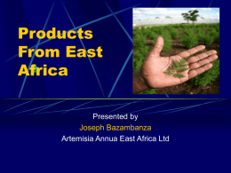 Products from East Africa - World Agroforestry Centre