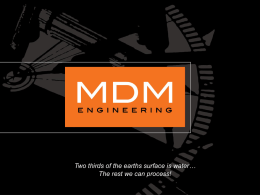 MDM ENGINEERING IS…