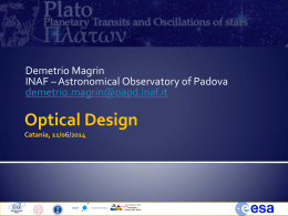 presentazione - INAF - Osservatorio Astrofisico di Catania