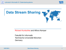 Data Stream Sharing