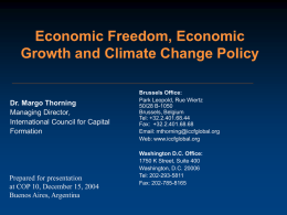 Economic Freedom, Economic Growth and Climate Change Policy