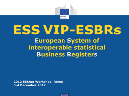 EuroGroups Register WORKPLAN 2013