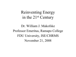 Photovoltaic Solar Systems - Fairleigh Dickinson University