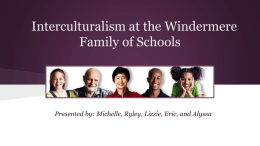 Interculturalism at the Windermere Family of Schools