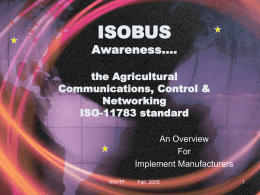North American ISOBUS Implementation Task Force (NAIITF)