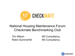National Housing Maintenance Forum Checkmate Benchmarking Club