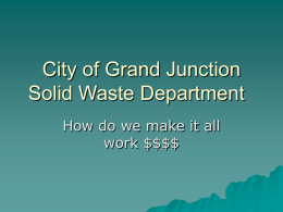 City of Grand Junction Solid Waste Department