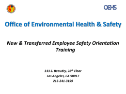 OSHA Course # 5119 Occupational Safety and Health