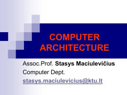 Šiuolaikinių kompiuterių architektūra